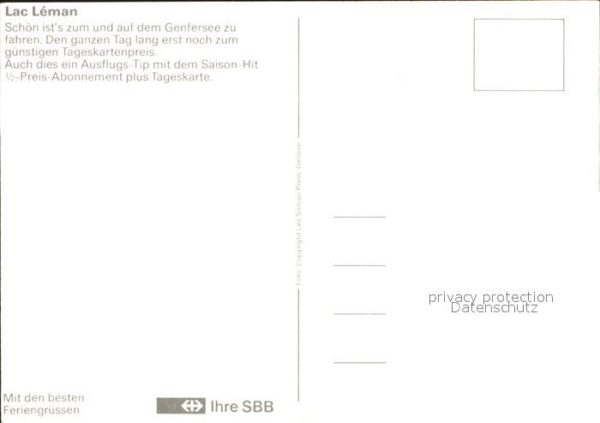 Dampfer Binnenschifffahrt Italie Lac Leman Genfersee – Bild 2
