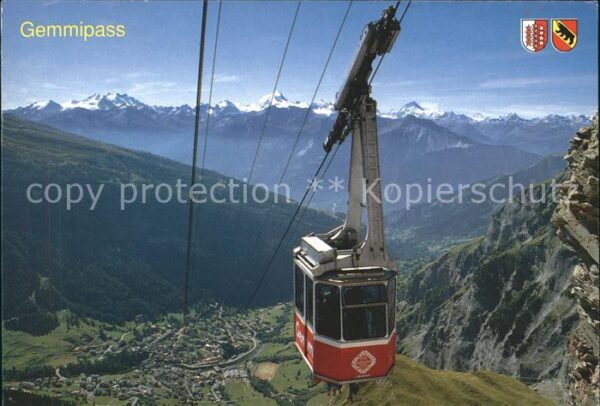 Seilbahn Leukerbad-Gemmipass Mischabel Weisshorn