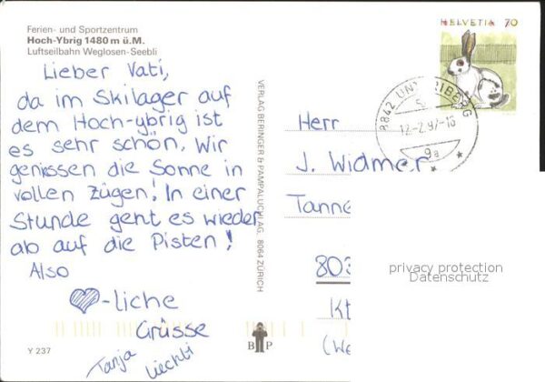 Seilbahn Weglosen-Seebli Hoch-Ybrig – Bild 2