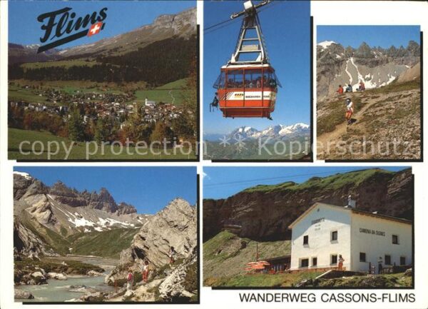 Seilbahn Flims Wanderweg Cassons-Flims