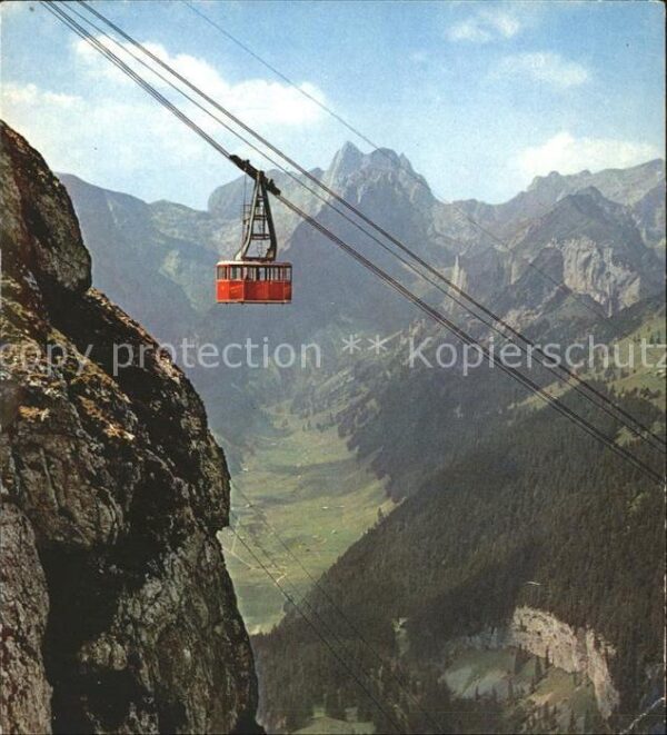 Seilbahn Brülisau-Hoher Kasten Altmann Rotsteinp