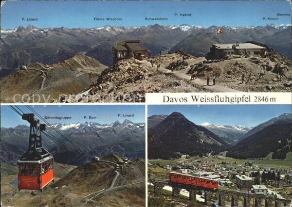 Seilbahn Davos Weissfluhgipfel Zahnradbahn