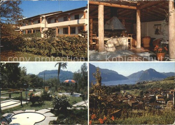 Comano Hotel la Comanella Details Minigolf Ort