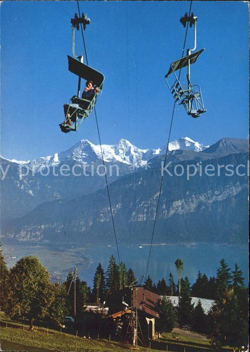 Sessellift Niederhorn Beatenberg Eiger Mönch Jungf