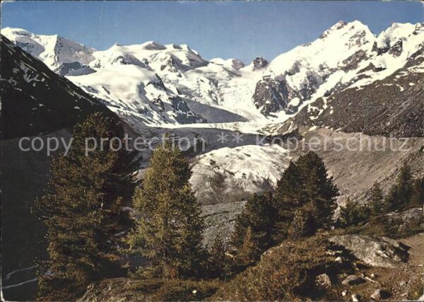 Gletscher Morteratsch Berninagruppe Bovalweg