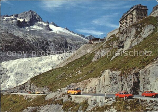 Postbus Furkapass-Strasse Belvedere Rhonegletsc
