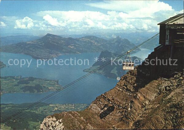 Seilbahn Pilatus Vierwaldstättersee Rigi Bürgens