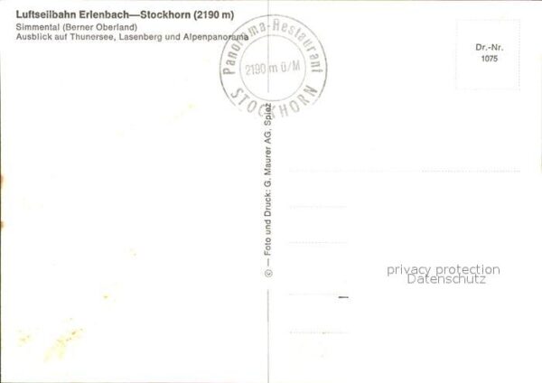Seilbahn Erlenbach-Stockhorn Simmental Thunersee – Bild 2