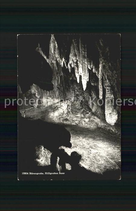 Hoehlen Caves Grottes Bärengrotte Höllgrotten Baar