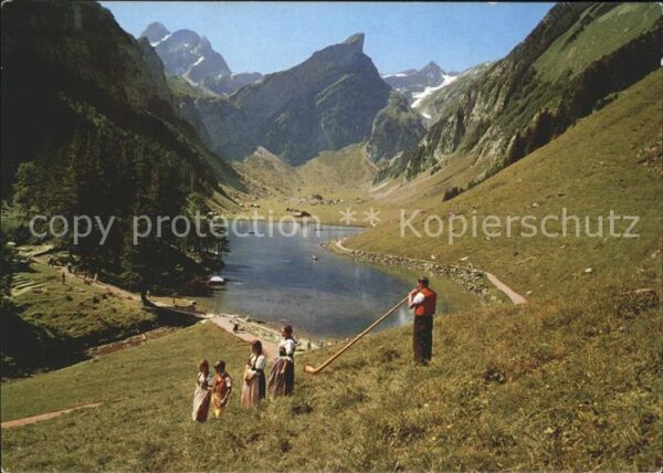 Alphorn Alphornbläser Seealpsee