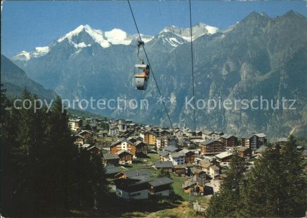 Seilbahn Hannigalp Grächen Weisshorn Bishorn
