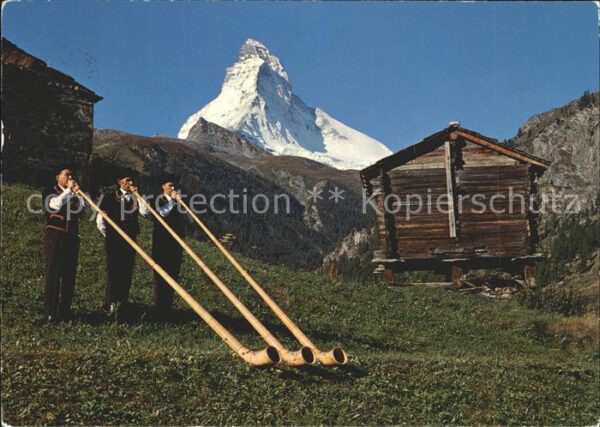 Alphorn Alphorntrio Edelweiss Zermatt Matterhor