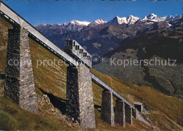 Zahnradbahn Niesenbahn Hegernalpviadukt Wetterhorn
