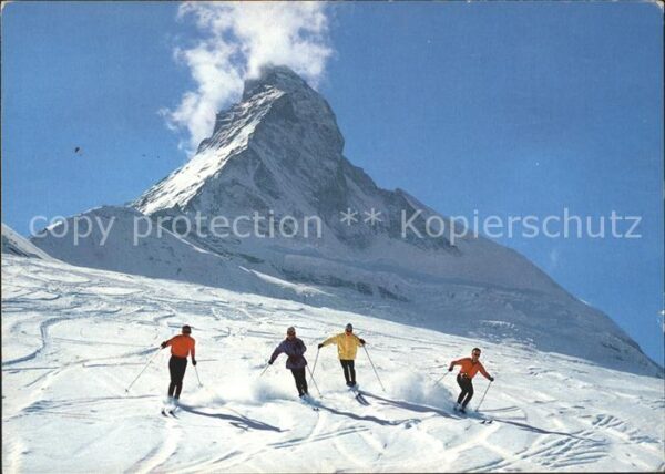 Skifahren Schwarzsee-Piste Zermatt