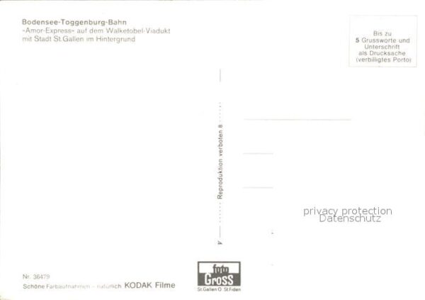 Lokomotive Bodensee-Toggenburg-Bahn Amor-Express W – Bild 2