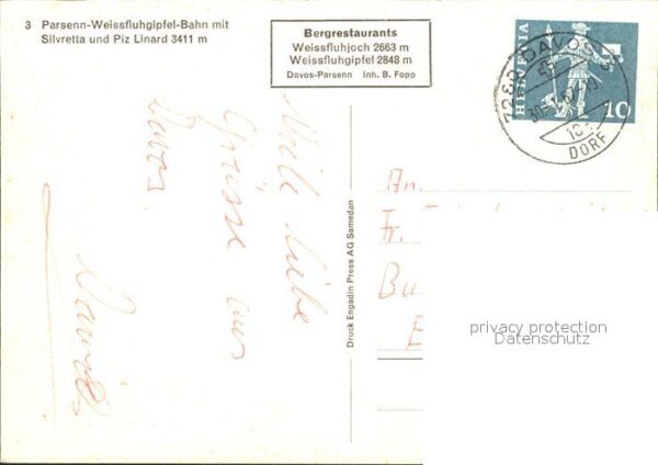 Seilbahn Parsenn-Weissfluhgipfel Silvretta Piz L – Bild 2