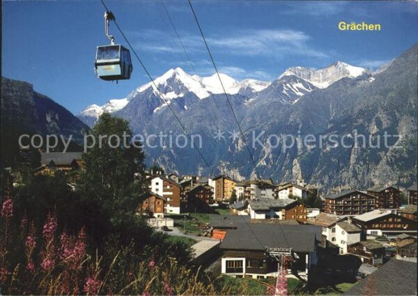 Seilbahn Grächen Wallis Weisshorn Bishorn Barrhö