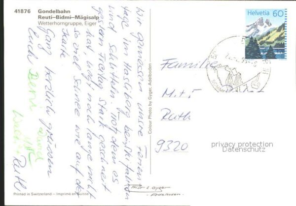 Seilbahn Reuti-Bidmi-Mägisalp Wetterhorngruppe E – Bild 2