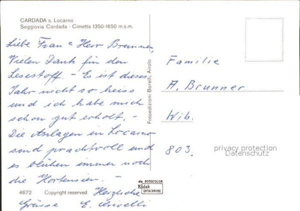 Sessellift Cardada Locarno Cimetta – Bild 2