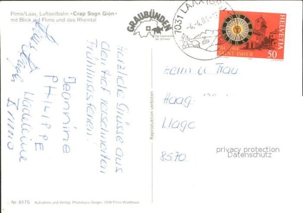 Seilbahn Crap Sogn Gion Flims Laax Rheintal – Bild 2