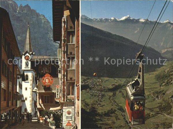 Seilbahn Gemmi Leukerbad Dorfstrasse