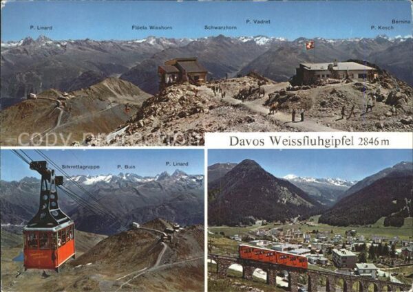 Seilbahn Davos Weissfluhgipfel Zahnradbahn