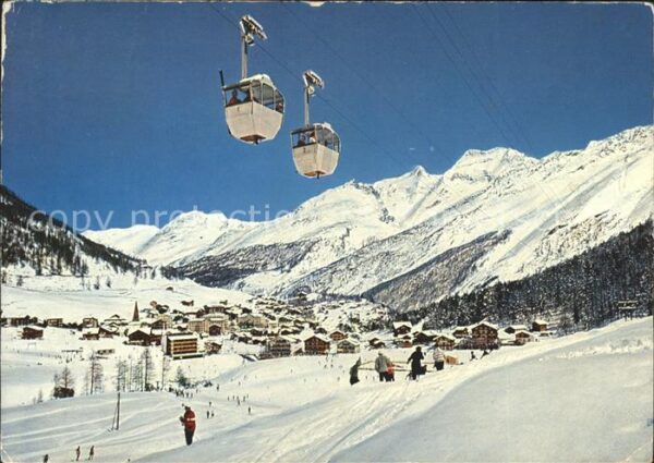 Seilbahn Spielboden Saas-Fee Wallis Fletschhorn