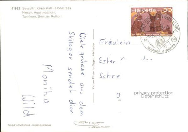 Sessellift Käserstatt-Hohsträss Niesen Augstmattho – Bild 2