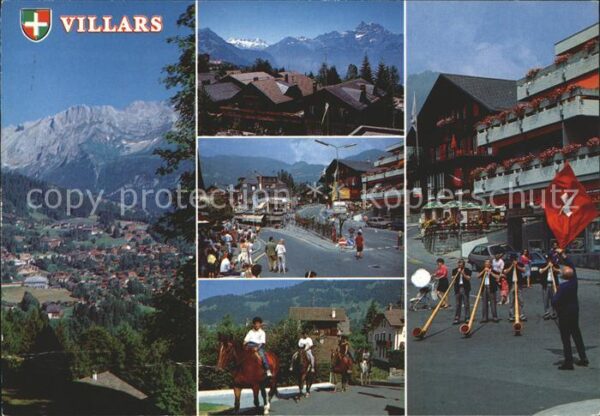 Alphorn Alphornbläser Fahnenschwinger Villars