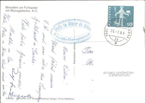 Gletscher Rhonegletscher Belvedere Furkapass – Bild 2