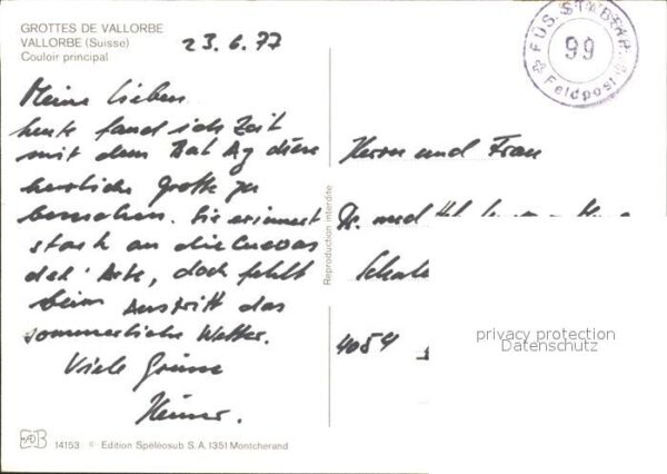 Hoehlen Caves Grottes Grottes de Vallorbe Couloir principal – Bild 2