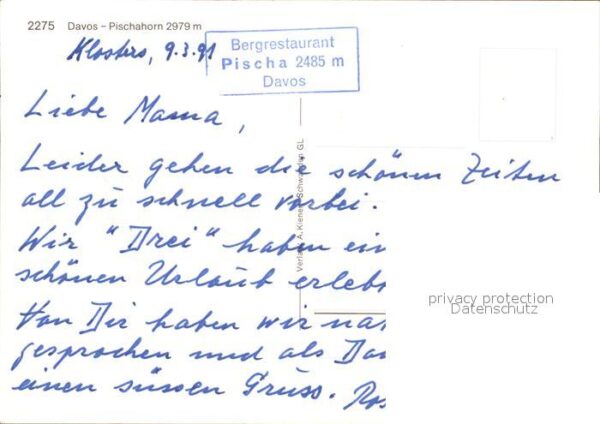 Seilbahn Davos-Pischahorn – Bild 2