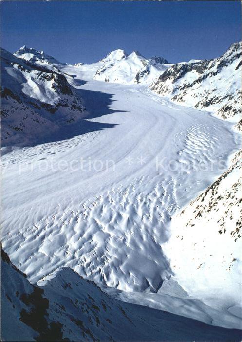 Gletscher Eggishorn ob Fiesch Grosser Aletschglet
