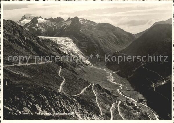 Gletscher Rhonegletscher Grimselstrasse Furkastra