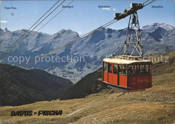 Seilbahn Davos Pischa Strela Schiahorn Weissfluh