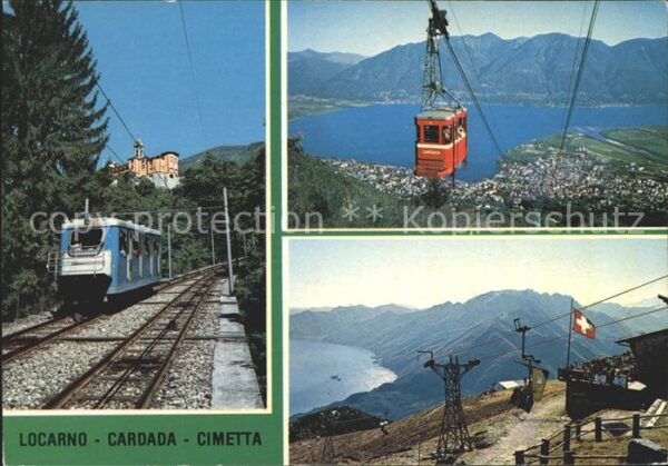 Seilbahn Zahnradbahn Locarno Cardada Cimetta