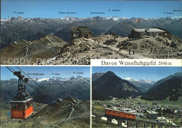 Seilbahn Zahnradbahn Davos Weissfluhgipfel