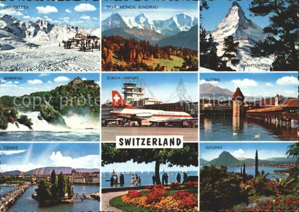 Swissair Zürich-Airport Rheinfahl Diavolezza Mat