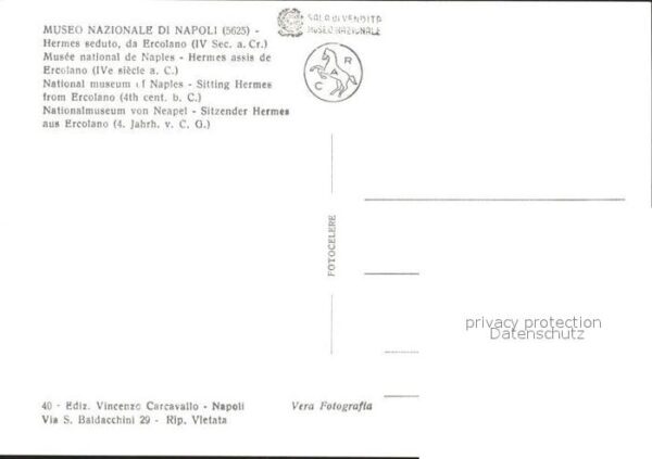 Skulpturen Hermes seduto da Ercolano Museo Naziona – Bild 2