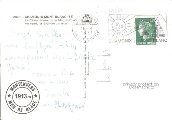 Seilbahn Mer de Glace Chamonix Mont-Blanc – Bild 2