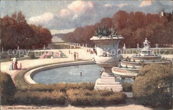 Verlag Tucks Oilette Nr. 7 Serie 944 Parc de Versailles Chateau