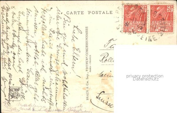 Exposition Coloniale Internationale Pari A. O. F. Restaurant indigene – Bild 2