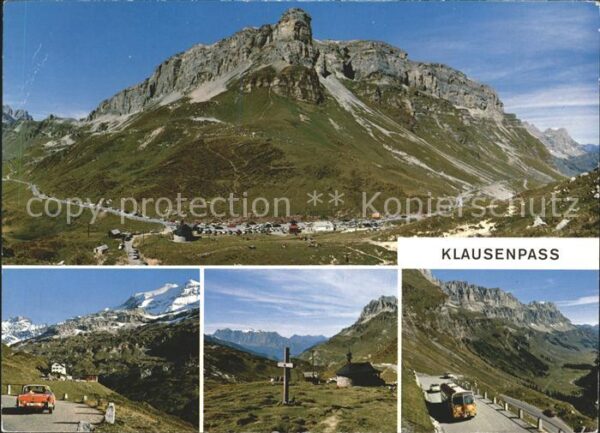 Postbus Klausenpass Pass-Strasse Claridenstock