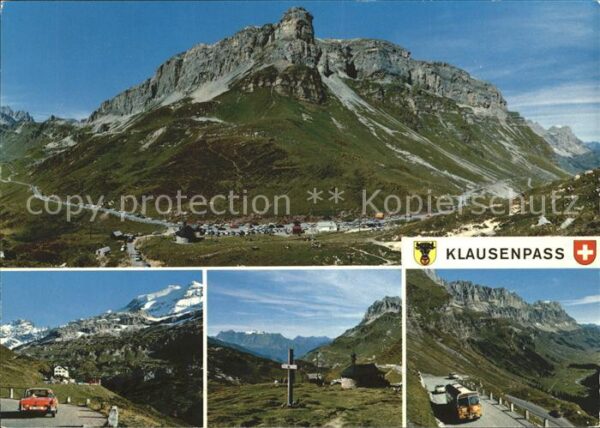 Postbus Klausenpass Pass-Strasse Claridenstock