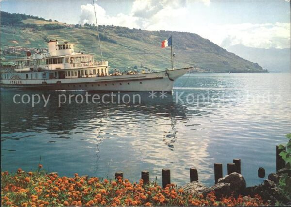 Dampfer Binnenschifffahrt Italie Lac Leman Genfersee