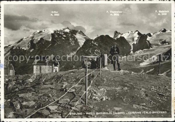 Zoll Grenze Douane Stelvio Pizzo Garibaldi Confine Italo-S