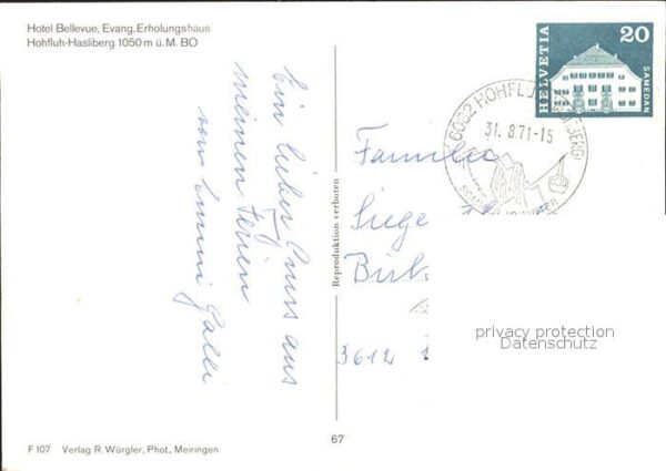 Hasliberg Hohfluh Hotel Bellevue Ev Erholungshaus – Bild 2