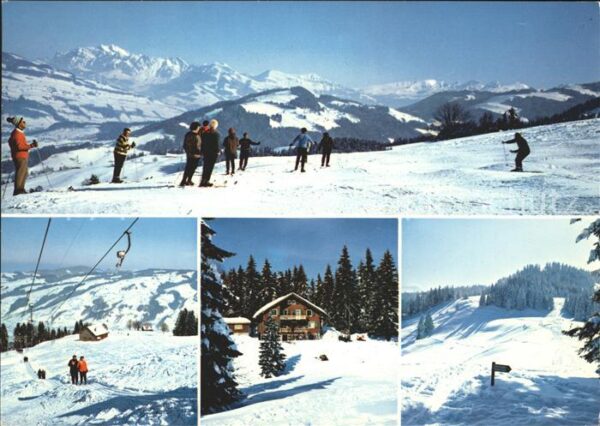 Ebnat-Kappel Skigebiet Tanzboden Skilift Skifahrer B