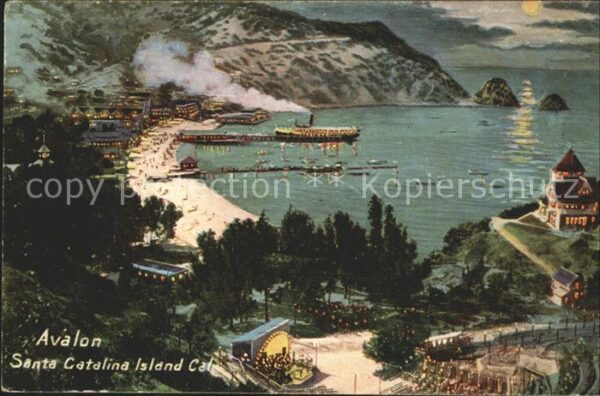 Avalon California Beach Steamer Moonlight