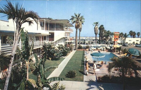 Santa Barbara California Motel El Patio Del Mar Swimming Pool